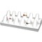 Findingking Jewelry Ring Leather Display 12 Finger Showcase Fixture 2 Pcs